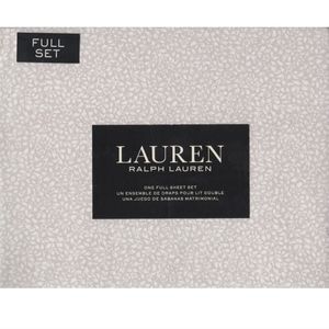 New Ralph Lauren Full size sheet set Cora Floral Grey